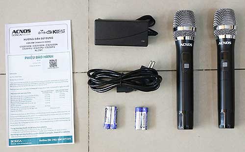 Loa karaoke mini ACNOS CS251PU, chức năng chống hú di tần