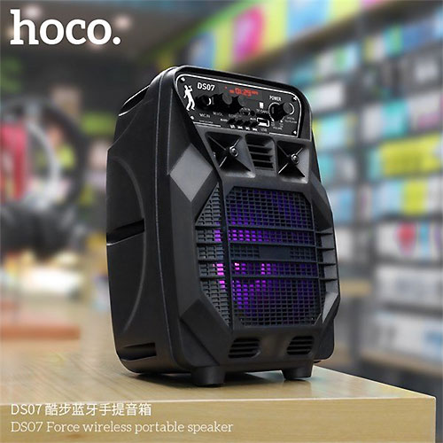 Loa karaoke mini HOCO DS07, loa bluetooth cỡ nhỏ, RMS 10W