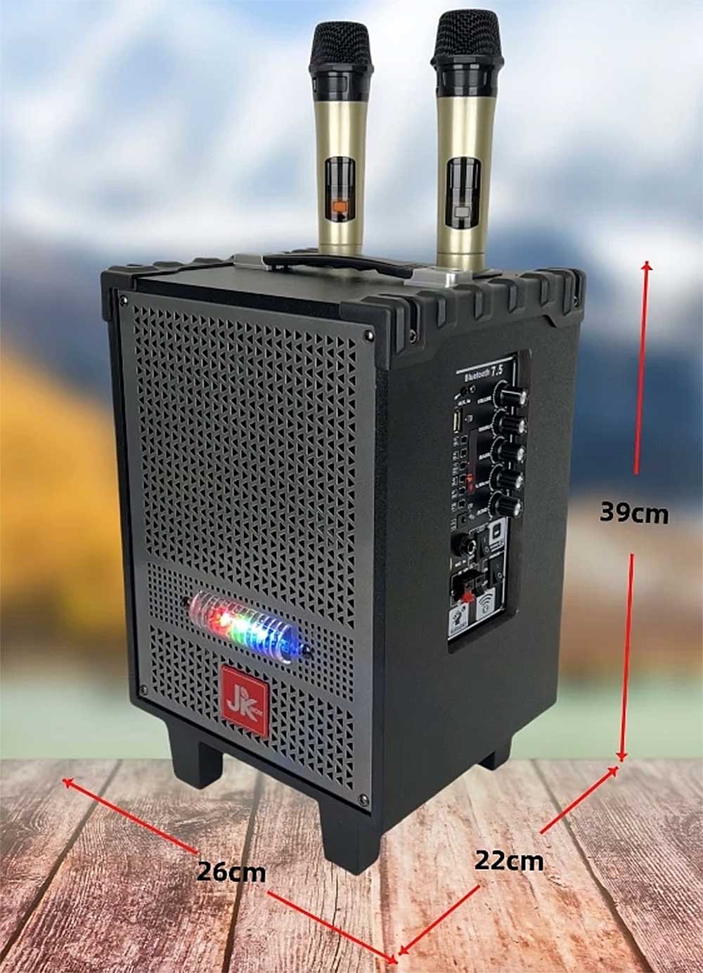 Loa karaoke mini JK K08, 2 đường tiếng