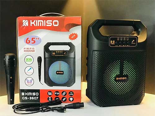 Loa karaoke mini Kimiso QS-3607, kèm 1 mic có dây