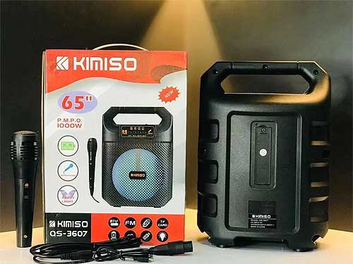 Loa karaoke mini Kimiso QS-3607, kèm 1 mic có dây