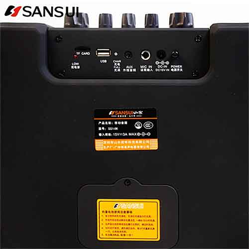 Loa karaoke mini Sansui SS1-06, công suất 40W - kèm 01 mic
