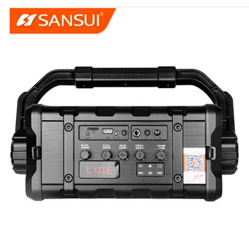 Loa karaoke mini Sansui SS4-06, loa xách tay - kèm 1 mic