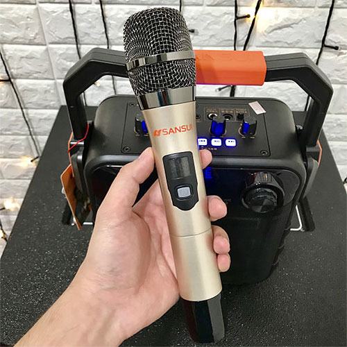 Loa karaoke mini Sansui SS7-05, loa xách tay kèm 01 micro