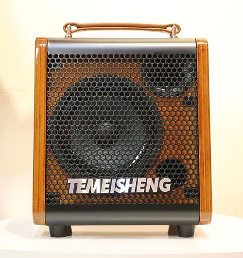 Loa karaoke mini Temeisheng JT06-53, kiểu tay xách, dùng 2 mic UHF