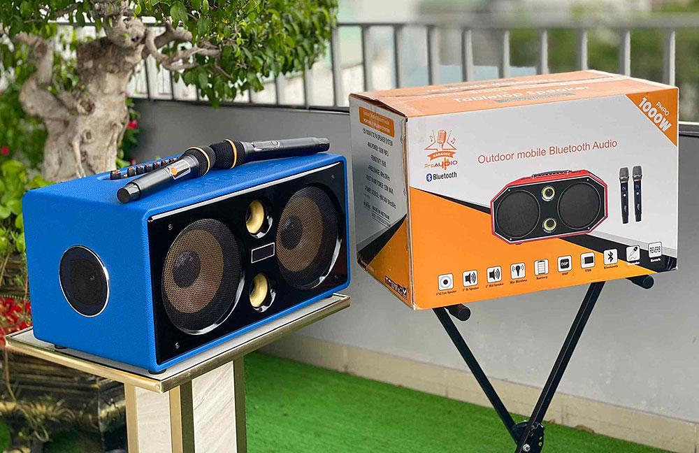 Loa karaoke xách tay DK38, 6 đơn vị loa