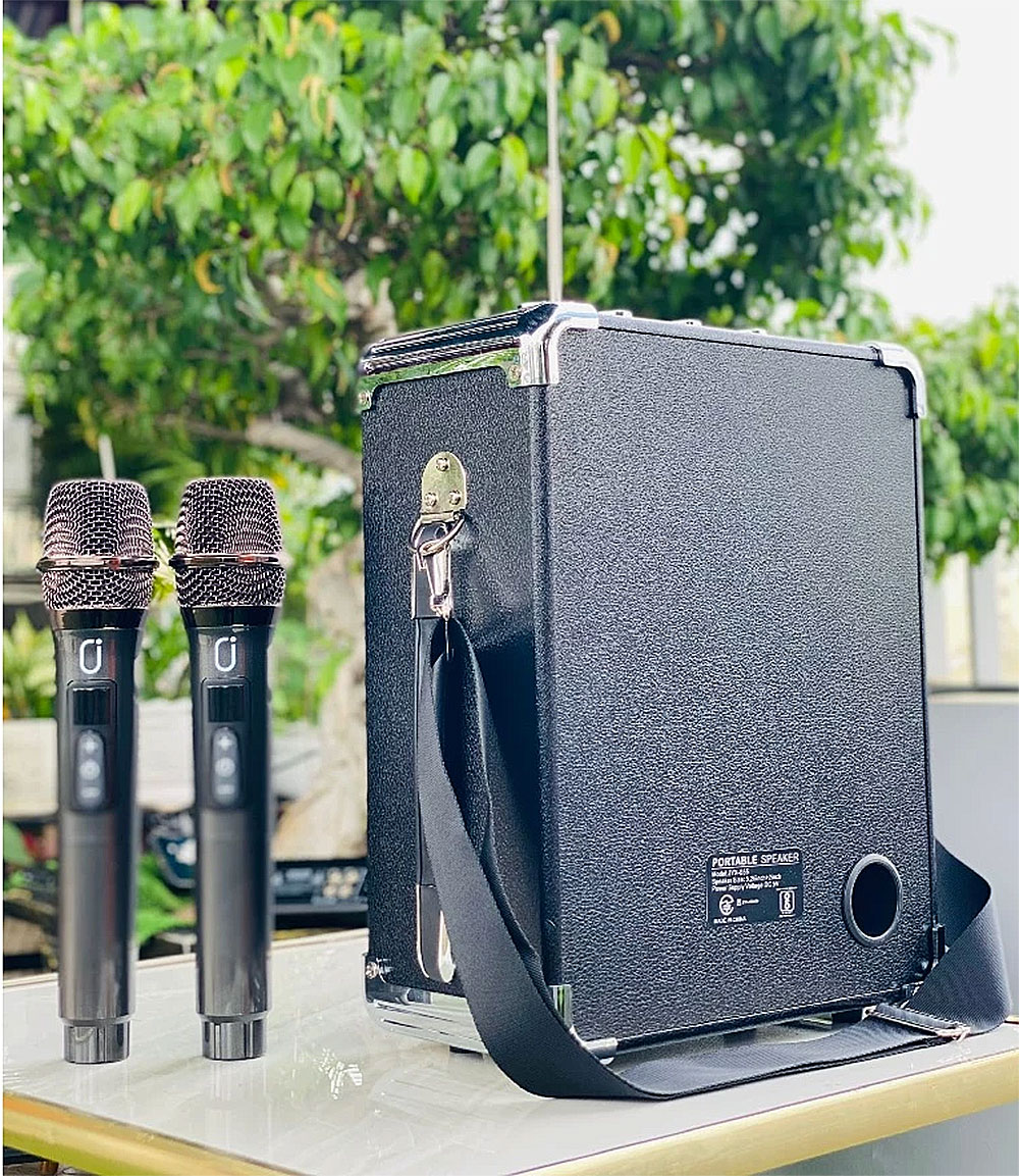 Loa karaoke xách tay JYX S55, 2 đường tiếng