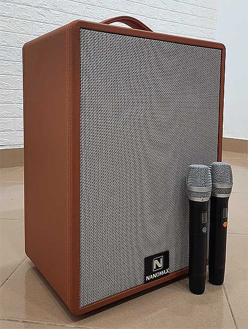 Loa karaoke xách tay Nanomax K-50, kèm 2 mic