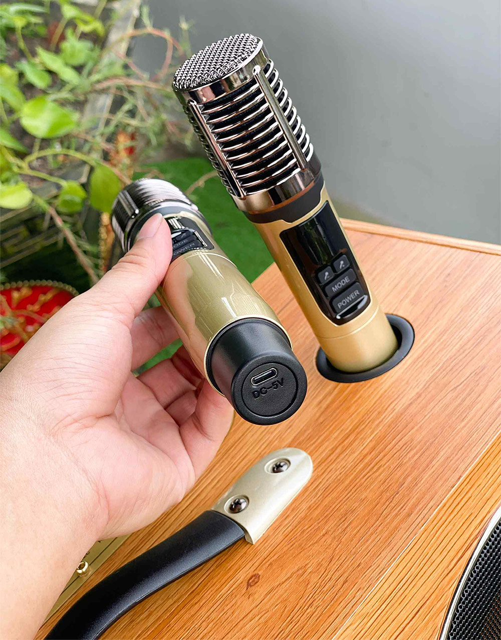 Loa karaoke xách tay S9Pro, 2 bass 25