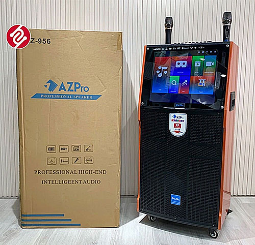 Loa kéo AZpro AZ956, loa hát karaoke có màn hình cảm ứng