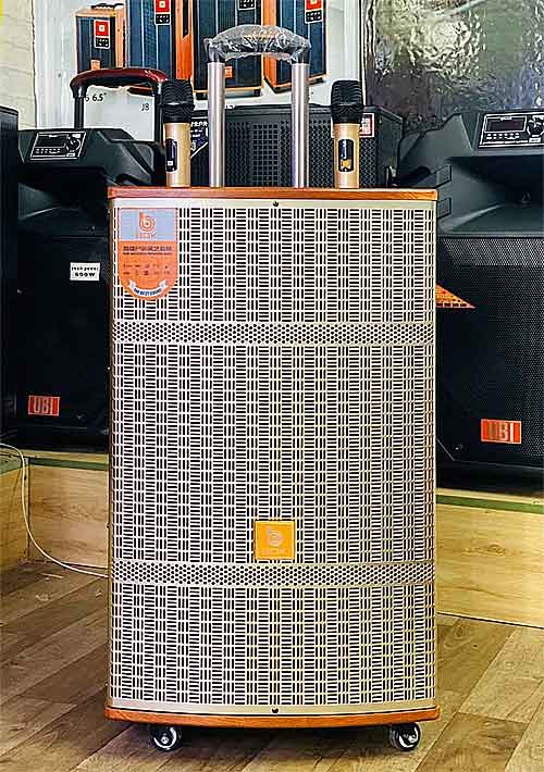 Loa kéo BOK HA15-29, loa karaoke vỏ gỗ, công suất đỉnh 500W