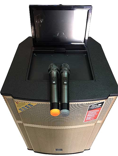 Loa kéo Bose KT-9918FX, loa karaoke màn hình cảm ứng 14 inch