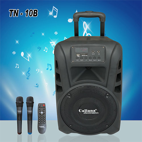 Loa kéo Caliana TN10B, loa karaoke mini, vỏ nhựa 3 tấc