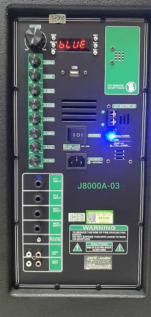 Loa kéo cao cấp JMW J8000A-03, 6 đơn vị loa