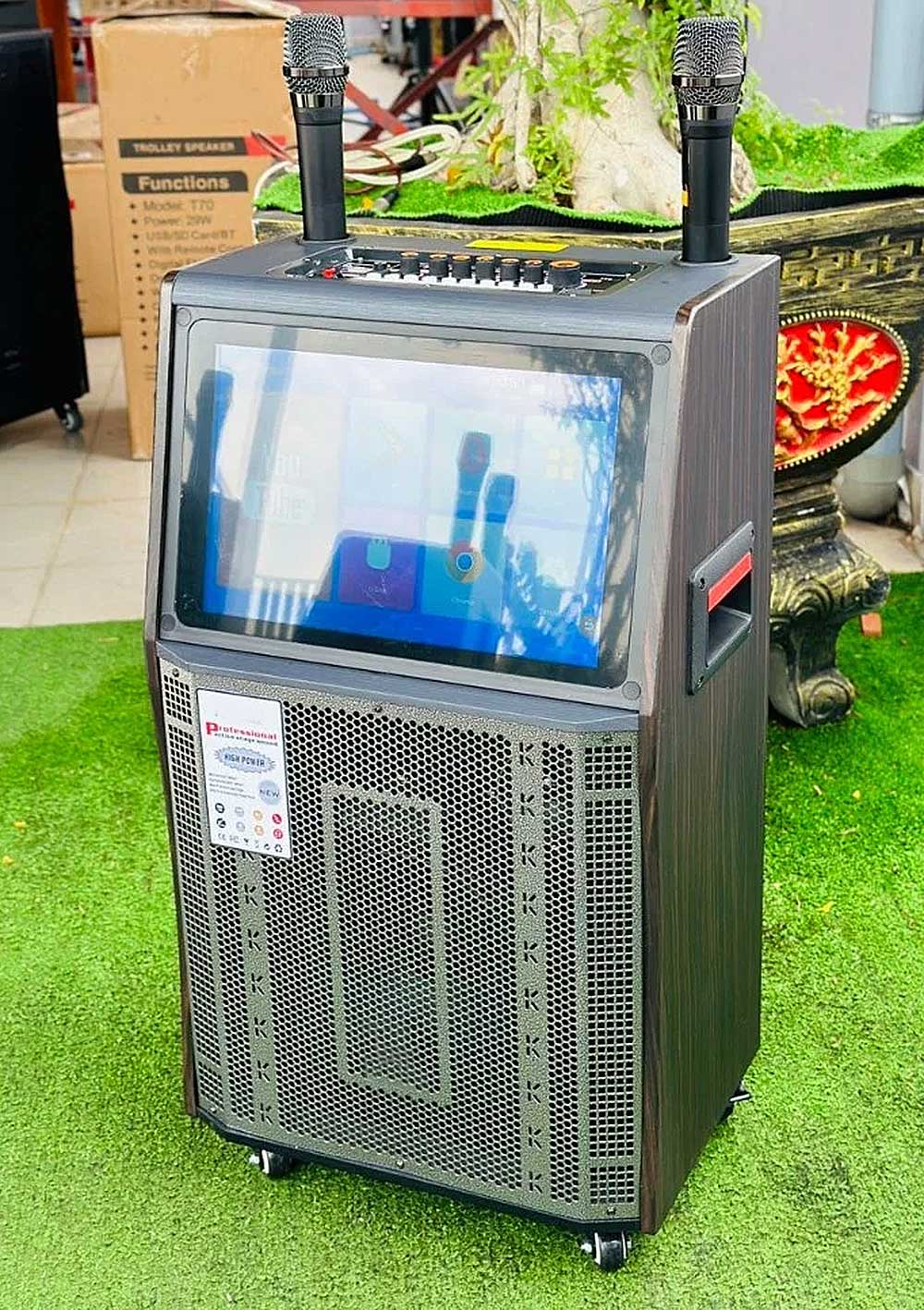 Loa kéo có màn hình T70, củ bass 25