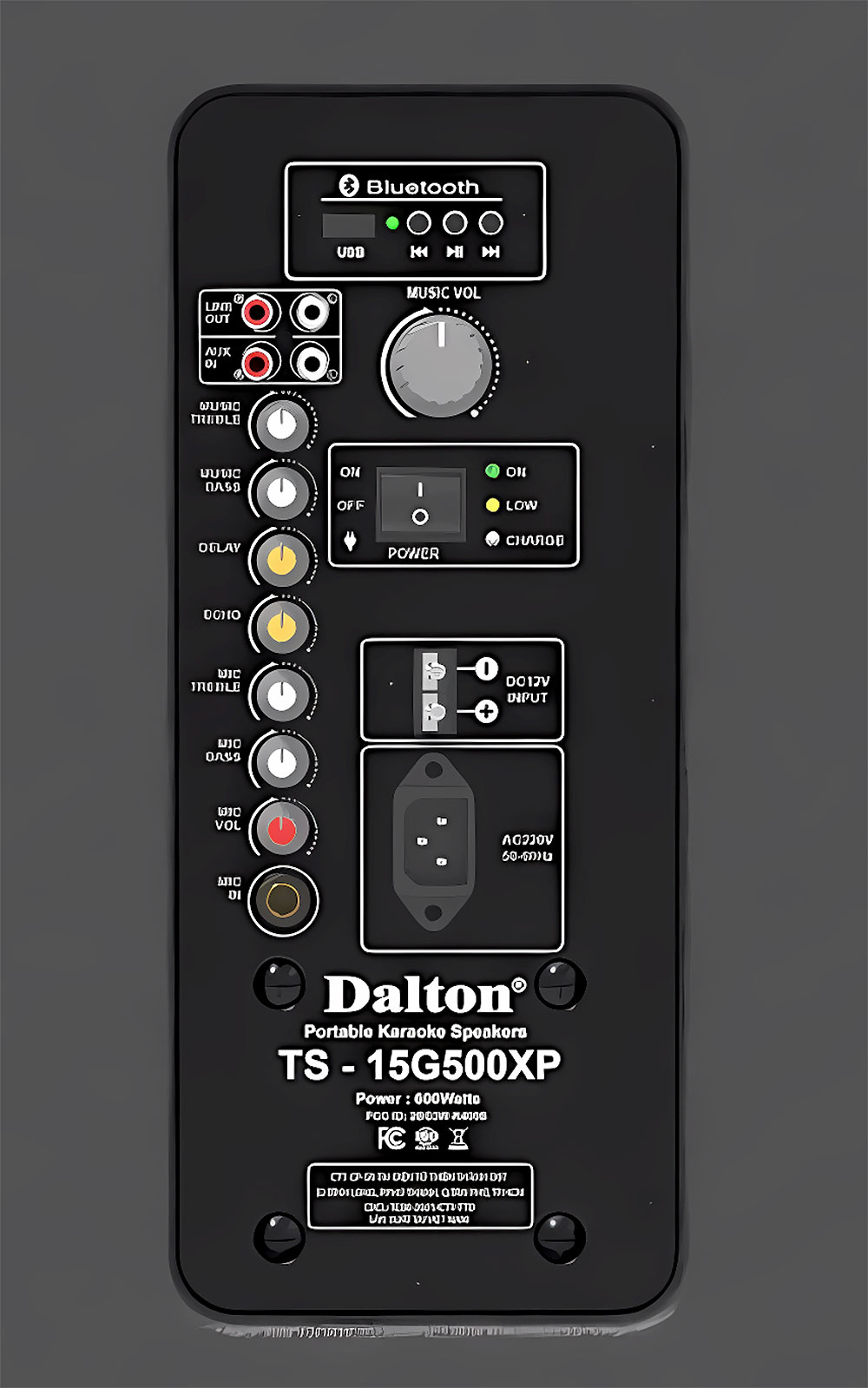 Loa kéo Dalton TS-15G500XP, loa 2 đường tiếng