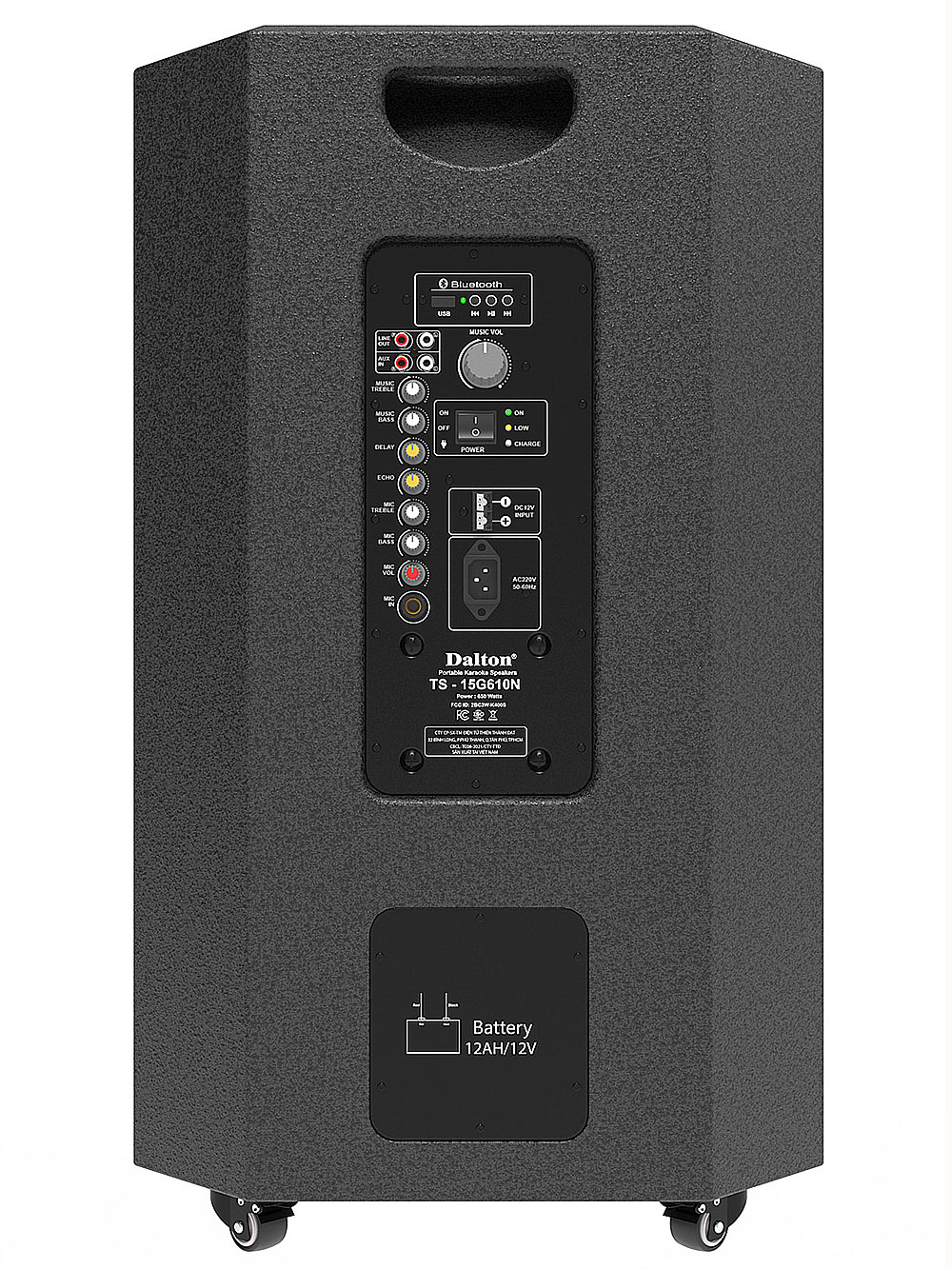 Loa kéo Dalton TS-15G610N, loa 2 đường tiếng