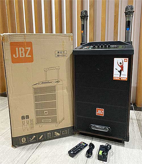 Loa kéo di động JBZ JB+1201, loa karaoke 2 đường tiếng