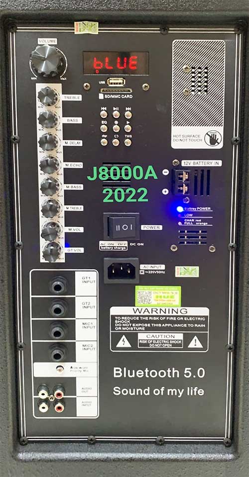 Loa kéo di động JMW J8000A, mẫu mới đời 2022