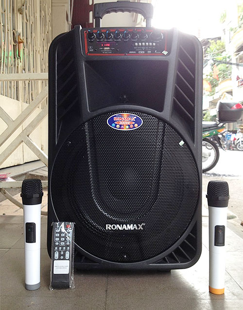 Loa kéo di động Ronamax H12, loa karaoke 3 tấc, power max 300W