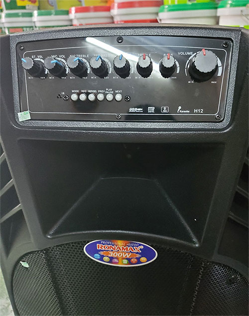 Loa kéo di động Ronamax H12, loa karaoke 3 tấc, power max 300W