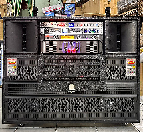 Loa kéo điện KP-101C, 2 bass 4 tấc