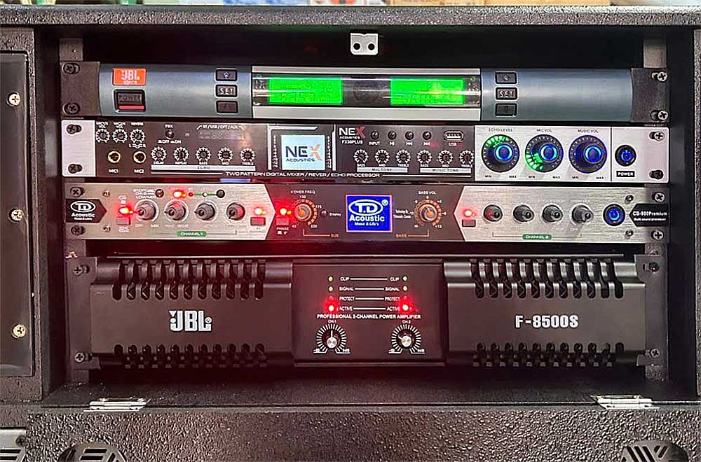 Loa kéo điện KP-233A, 2 bass 40