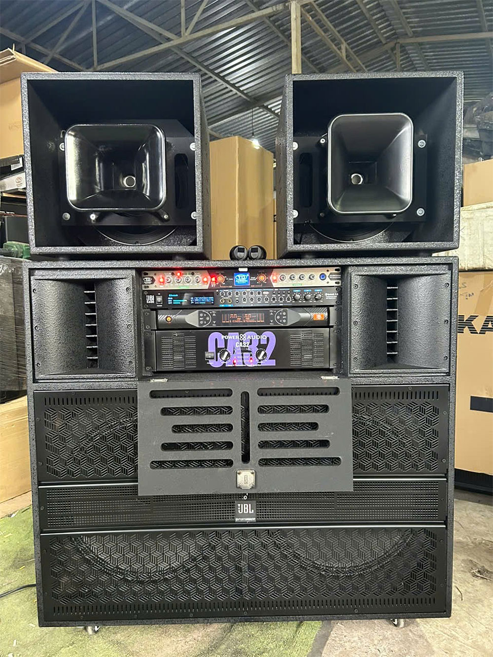 Loa kéo điện KP-28525, 2 bass 50
