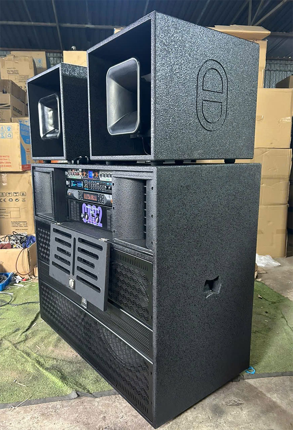 Loa kéo điện KP-28525, 2 bass 50