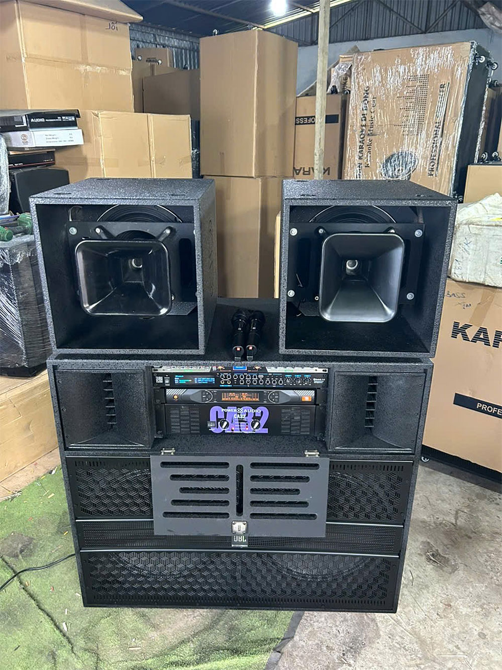 Loa kéo điện KP-28525, 2 bass 50