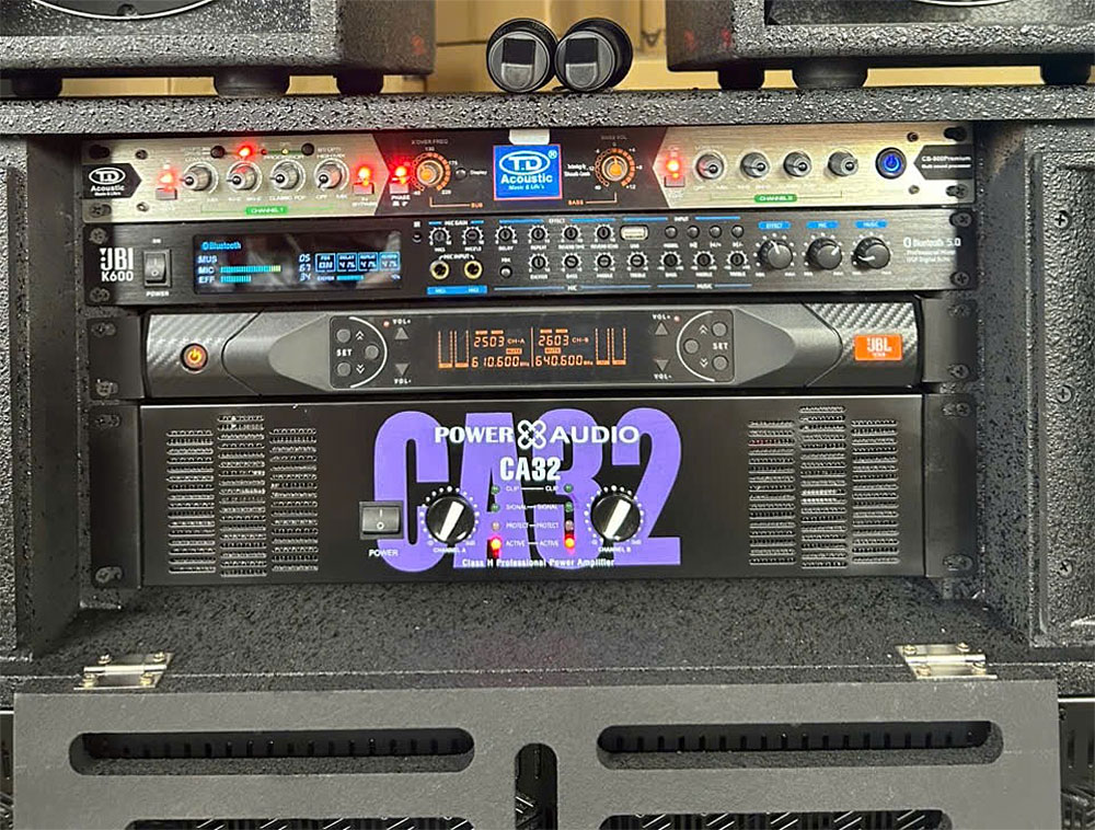 Loa kéo điện KP-28525, 2 bass 50
