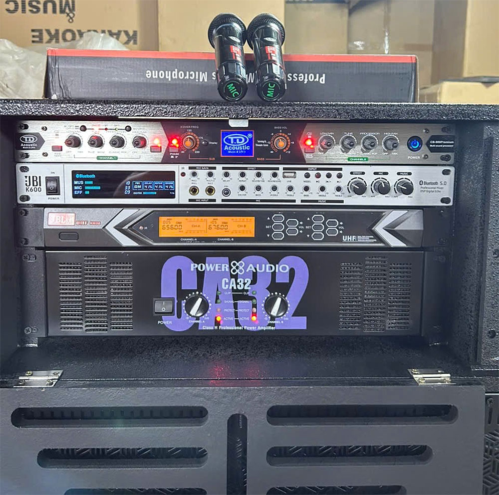 Loa kéo điện KP-310525, 2 bass 5 tấc