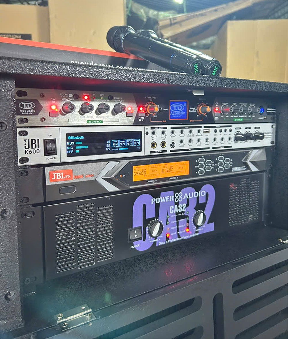 Loa kéo điện KP-310525, 2 bass 5 tấc