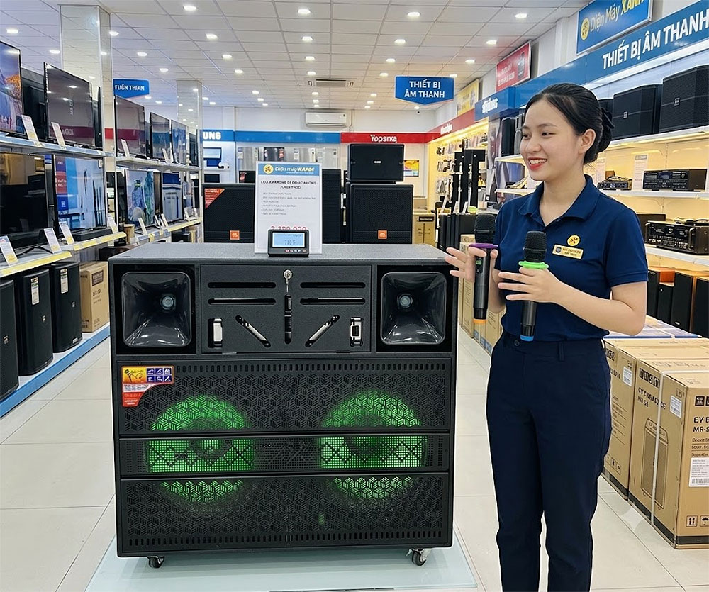 Loa kéo điện KP07-0726 Loa kéo điện KP07-0726, 2 bass 40