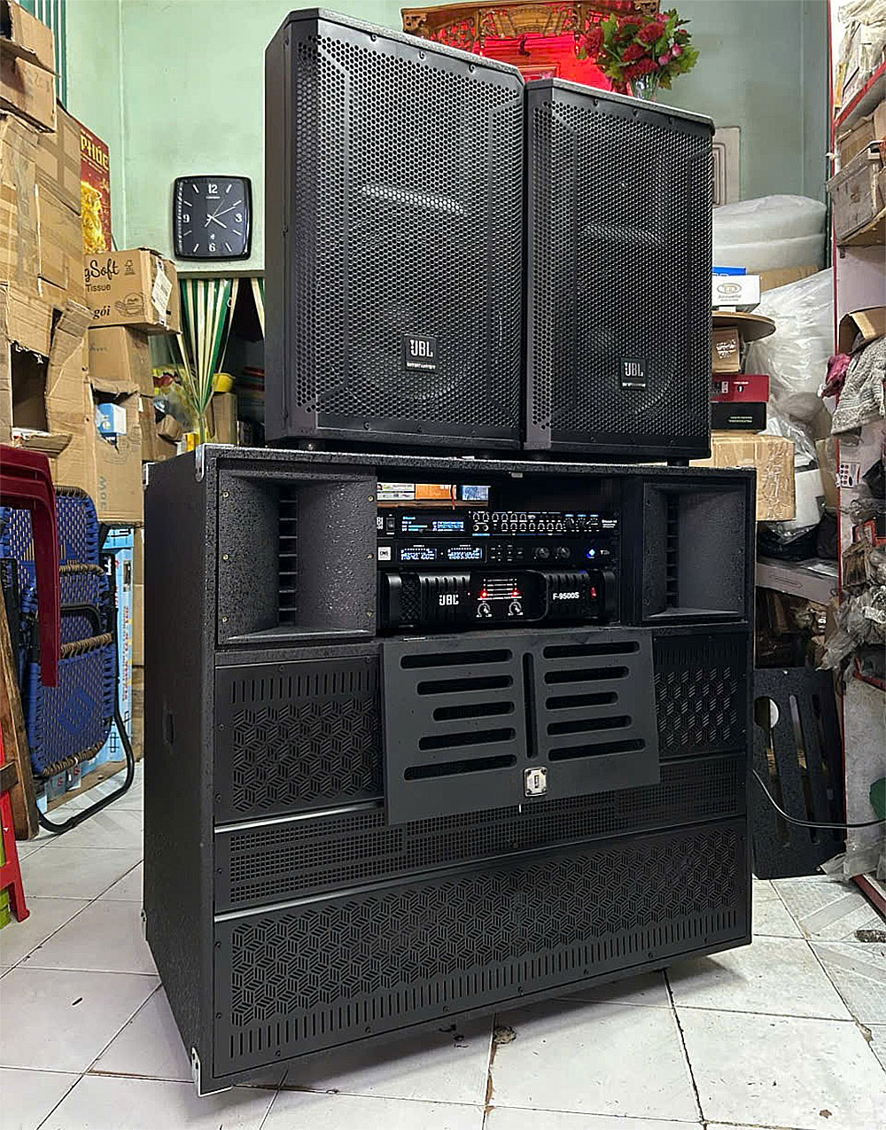 Loa kéo điện KP18-0625. đẩy JBL 32 sò lớn