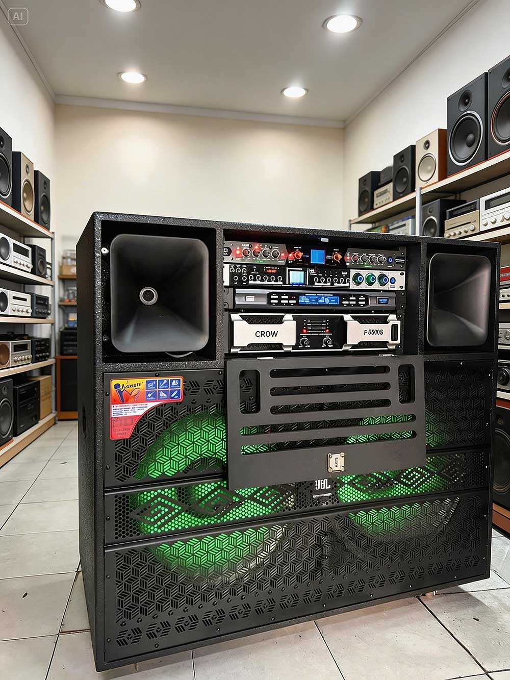 Loa kéo điện KP4-0926, 2 bass 50