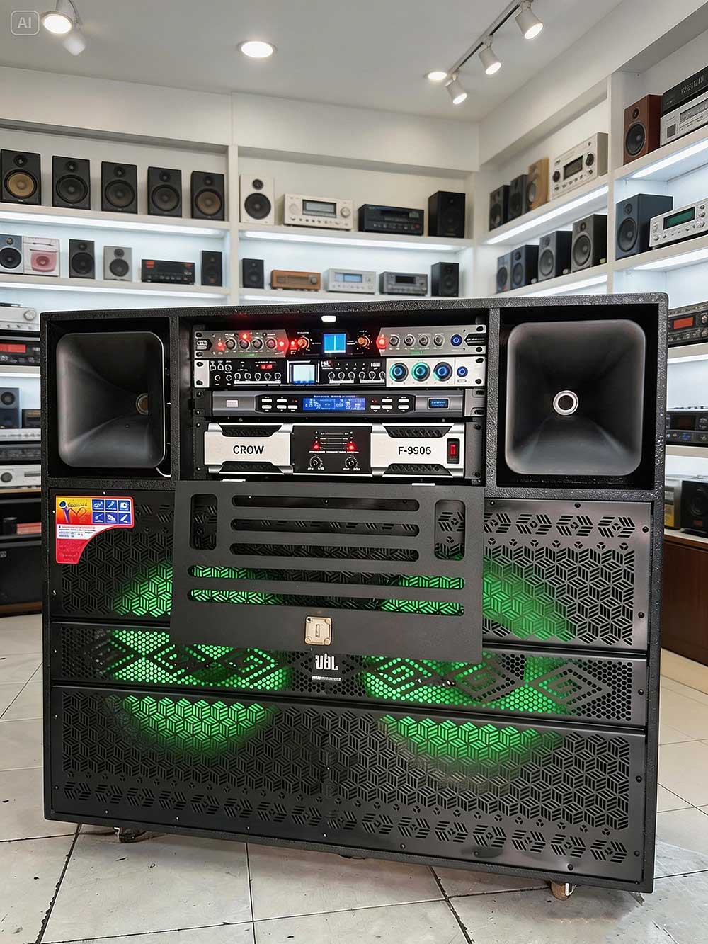 Loa kéo điện KP4-0926, 2 bass 50