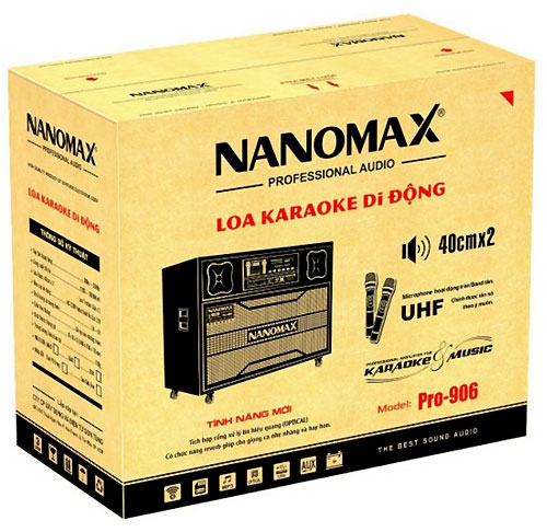 Loa kéo điện Nanomax Pro-906, 4 củ loa, công suất cực mạnh