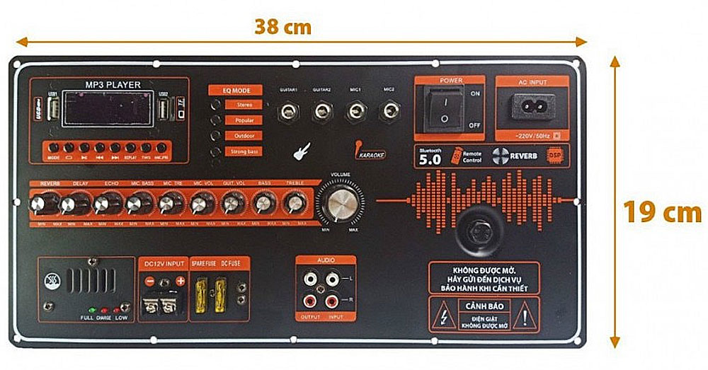 Loa kéo DPAu DP3-15, loa 3 đường tiếng