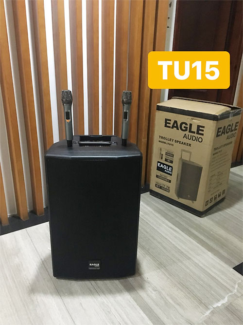 Loa kéo Eagle TU15, loa nhựa hát karaoke di động 4.5 tấc