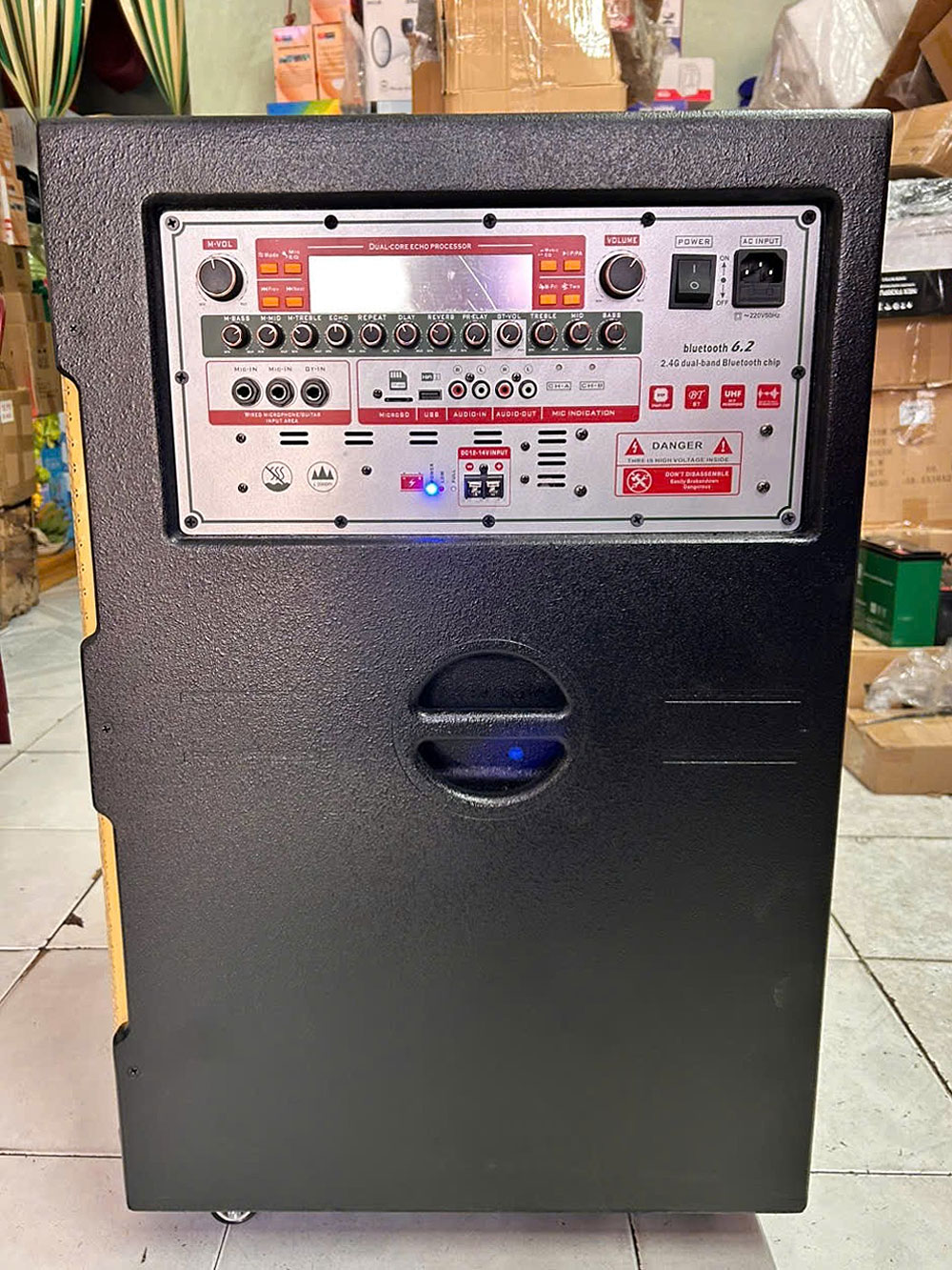 Loa kéo hát karaoke KP-22525, 3 đường tiếng