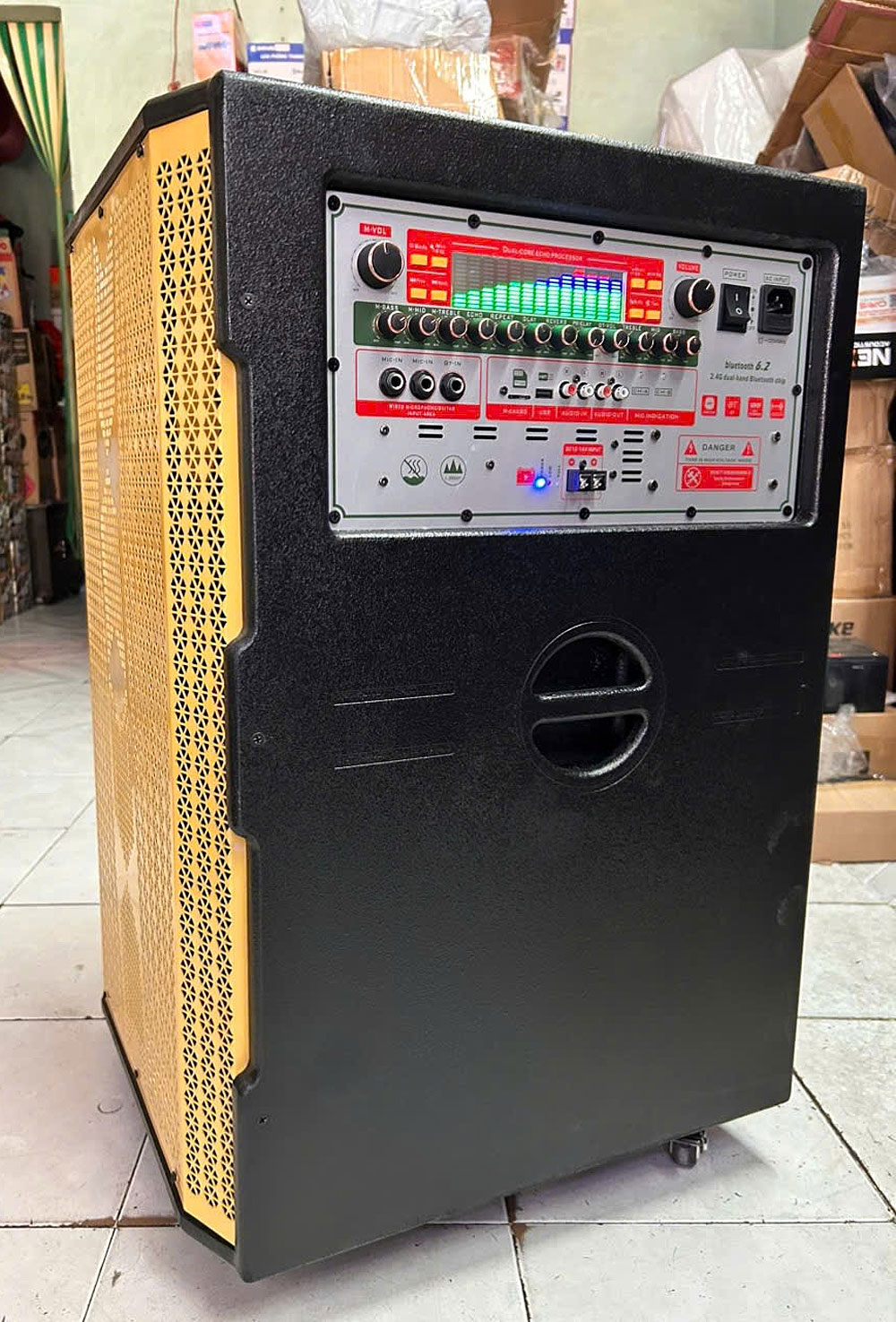 Loa kéo hát karaoke KP-22525, 3 đường tiếng