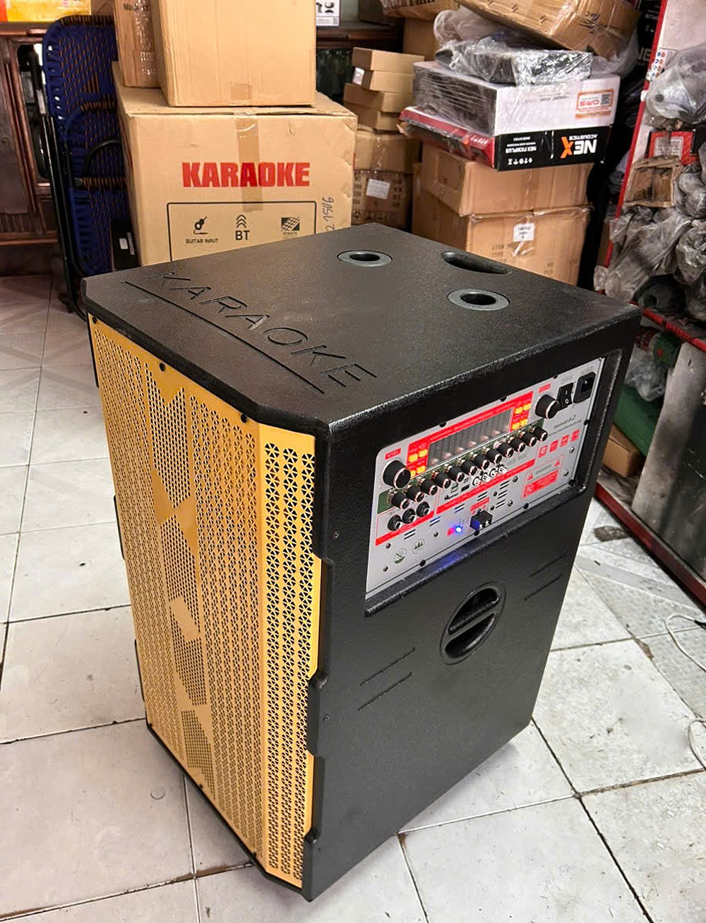Loa kéo hát karaoke KP-22525, 3 đường tiếng