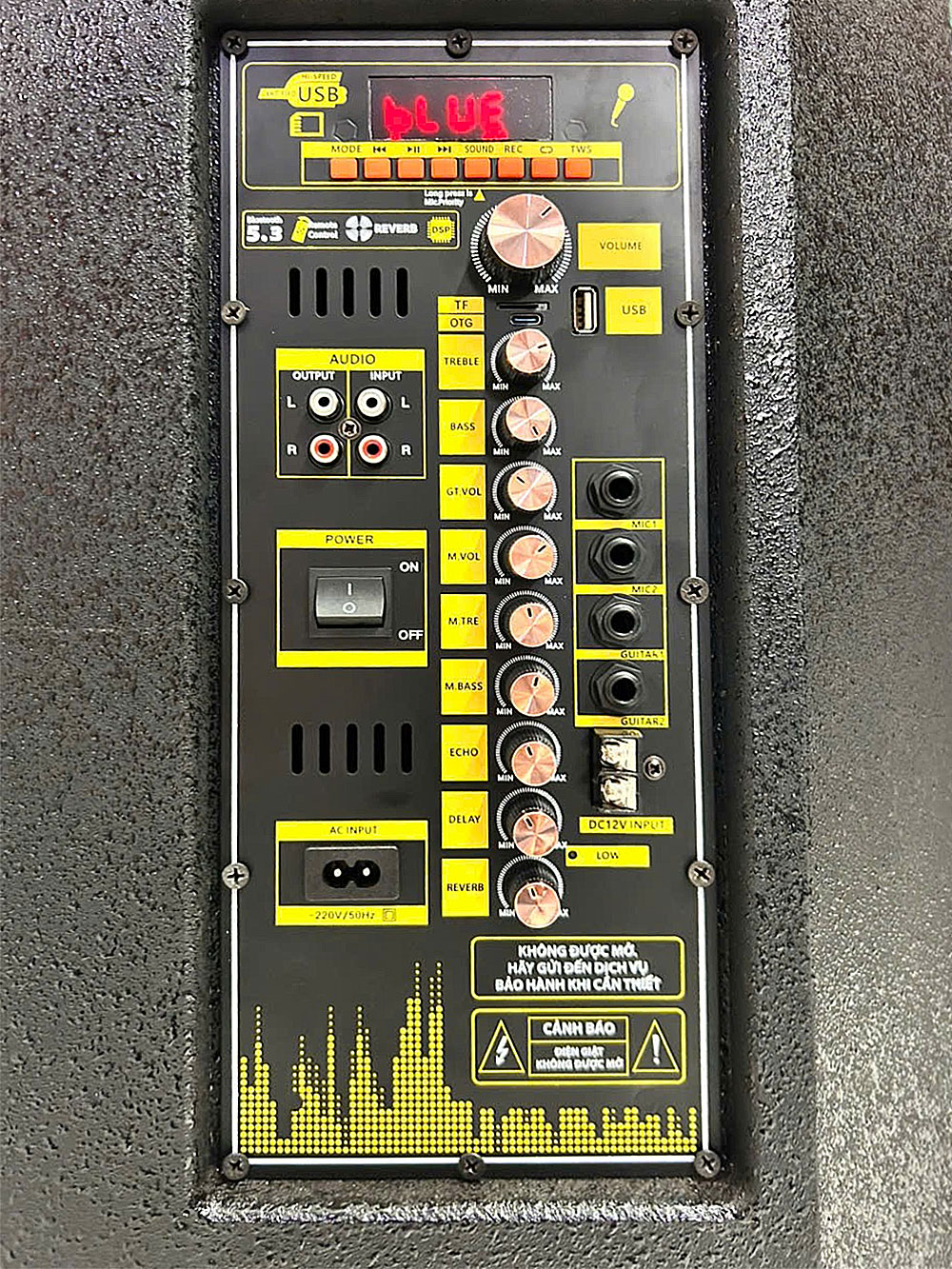 Loa kéo hát karaoke KP-334C, 3 đường tiếng