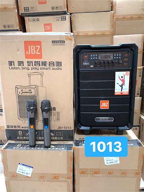 Loa kéo JBZ JB+1013, loa karaoke vỏ gỗ, công suất đỉnh 400W