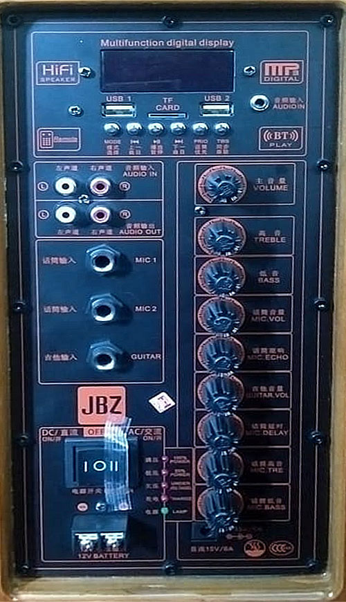 Loa kéo JBZ JB+1015, loa di động karaoke 3 tấc, max 100W
