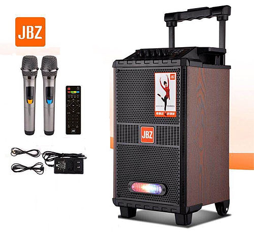 Loa Kéo JBZ JB+1211, loa karaoke di động vỏ gỗ 3.5 tấc