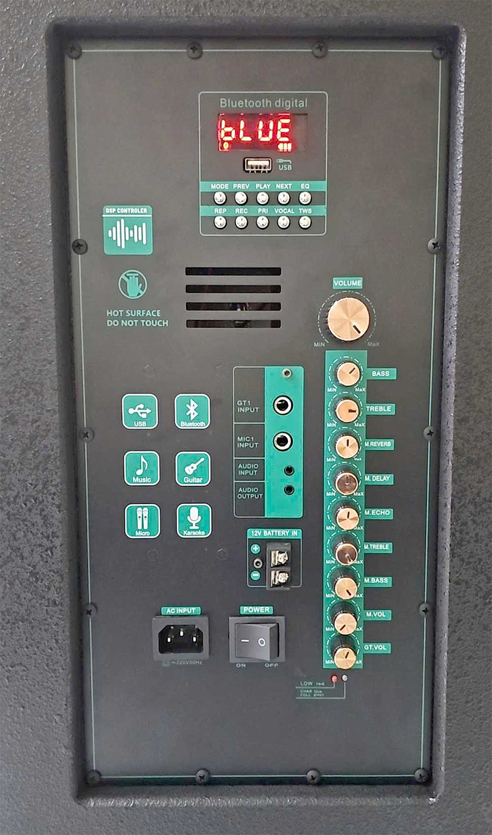 Loa kéo JMW 15-06, sử dụng mạch DSP