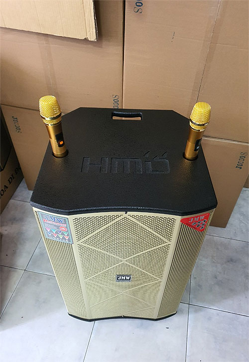 Loa kéo JMW HD-1521, loa di động karaoke 4.5 tấc, đời 2020