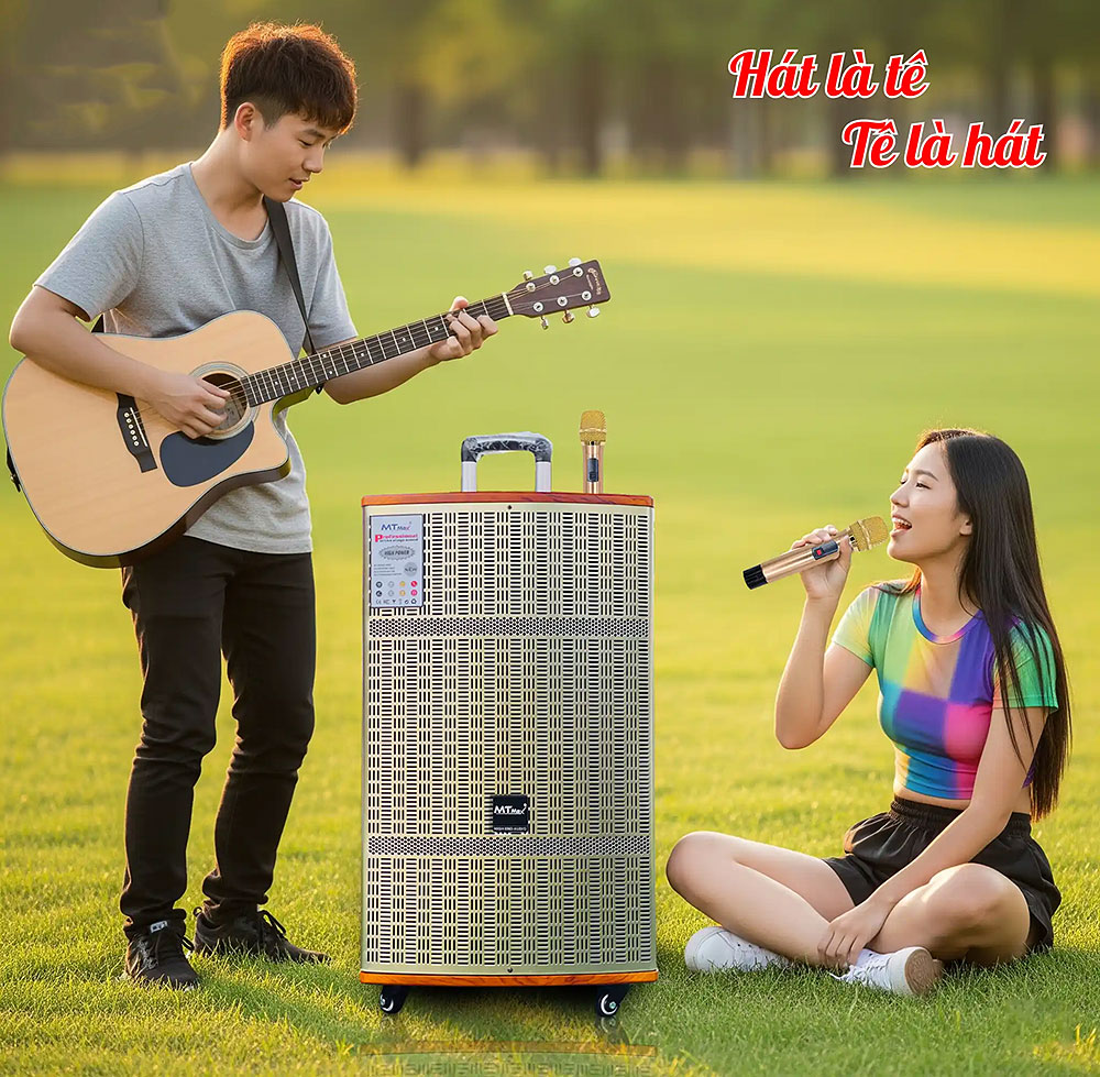 Loa kéo karaoke K6Pro, karaoke 3 đường tiếng